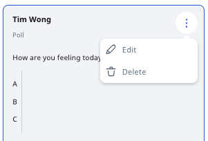 Edit a Poll