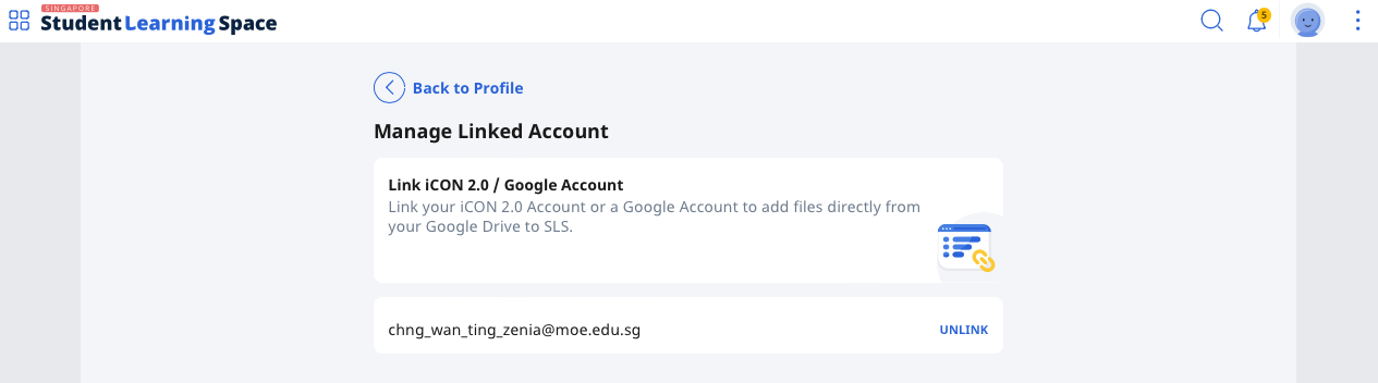 Manage Linked Account