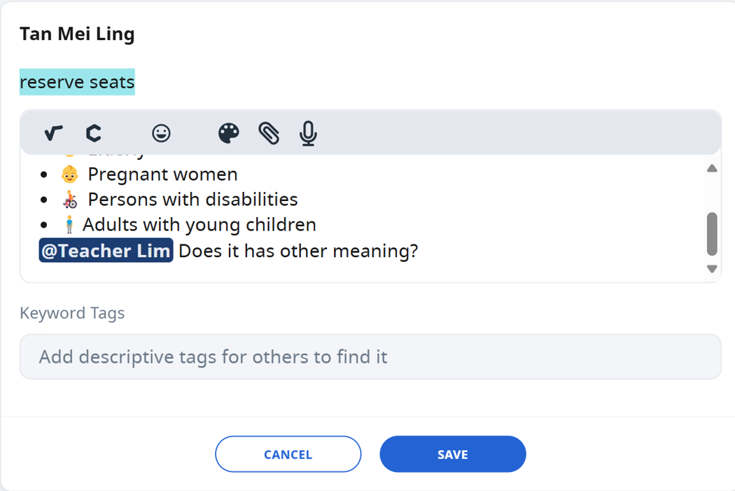 Annotate Text within Activities