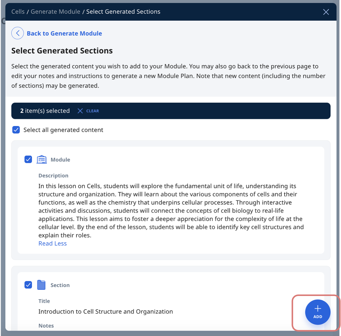 Use Authoring Copilot to create New Sections