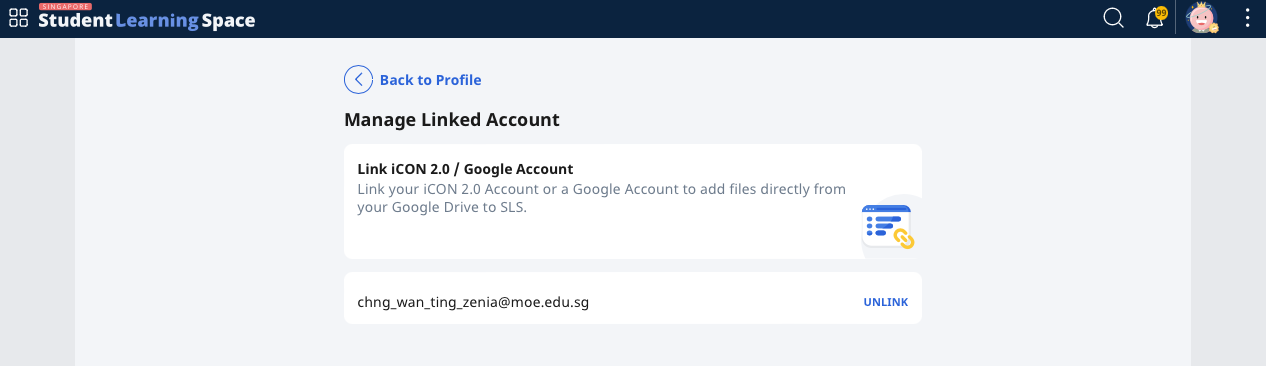 Manage Linked Account