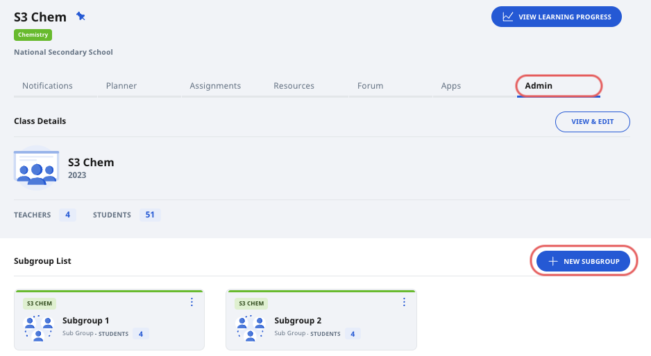 Create Subgroups