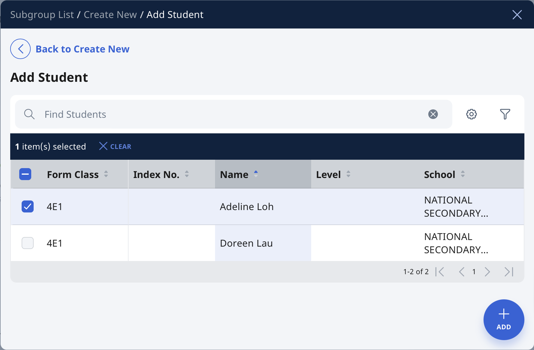 Create Subgroups