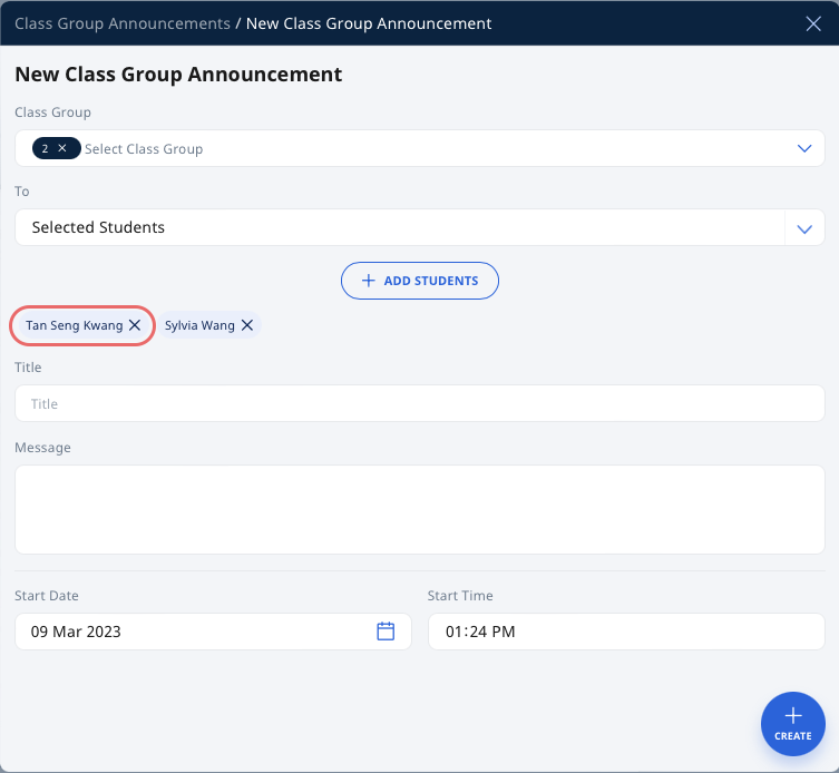 View and Create Announcements