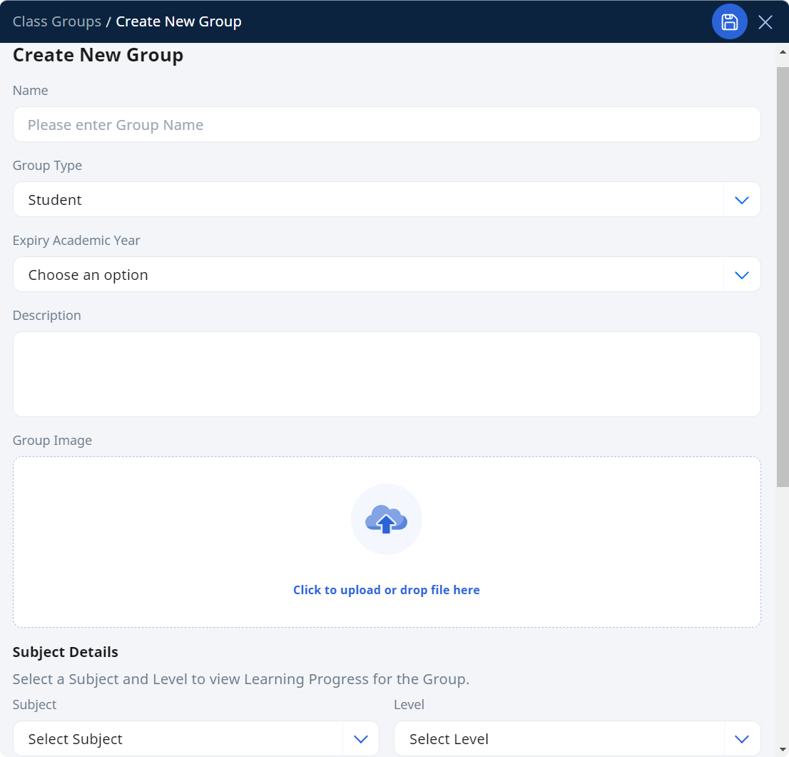 (A1) Create Class Groups