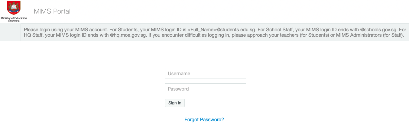 Log in to SLS (Student)